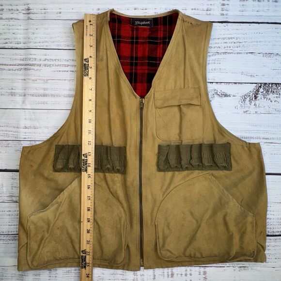 Vintage Drybak Canvas Hunting Shooting Vest Size M/L 12 Shell Pockets - Picture 4 of 9